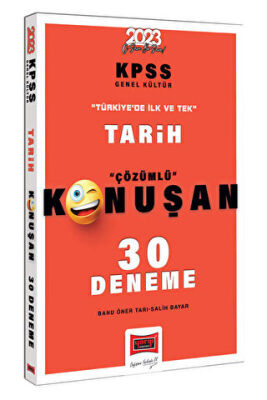 Yargı Yayınevi Yargı Yayınları 2023 KPSS Tarih Tamamı Çözümlü Konuşan 30 Deneme - 1