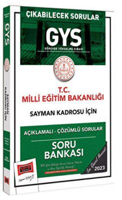 Yargı Yayınları 2023 Milli Eğitim Bakanlığı Çıkabilecek Sorular GYS Sayman Kadrosu İçin Açıklamalı Çözümlü Soru Bankası - 1