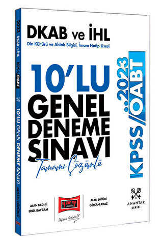 Yargı Yayınları 2023 ÖABT Din Kültürü ve Ahlak Bilgisi İmam Hatip Lisesi Dkab ve İHL Öğretmenliği Tamamı Çözümlü 10 Deneme