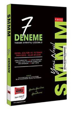 Yargı Yayınevi 2023 SMMM Tamamı Çözümlü 7 Deneme Sınavı - 1