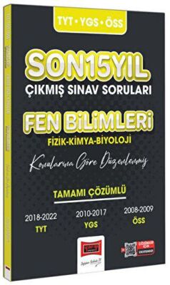 Yargı Yayınevi Yargı Yayınları 2023 TYT-YGS-ÖSS Son 15 Yıl Fen Bilimleri Çıkmış Sınav Soruları - 1