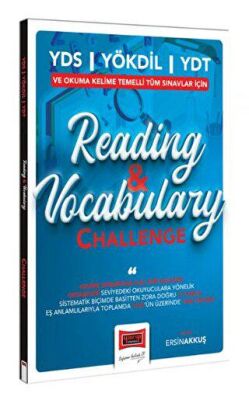 Yargı Yayınevi YDS YÖKDİL YDT ve Okuma Kelime Temelli Tüm Sınavlar İçin Reading And Vocabulary Challenge - 1