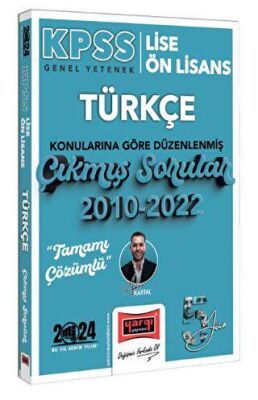 Yargı Yayınevi Yargı Yayınları 2024 KPSS Lise Ön Lisans Türkçe Konularına Göre Düzenlenmiş 2010-2022 Tamamı Çözümlü Çıkmış Sorular - 1