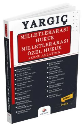 YARGIÇ Adli İdari Hakimlik Milletlerarası Hukuk ve Özel Hukuk Konu Anlatımı - 1