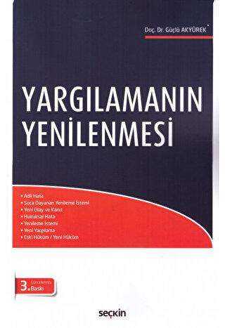 Yargılamanın Yenilenmesi - Seçkin Yayıncılık