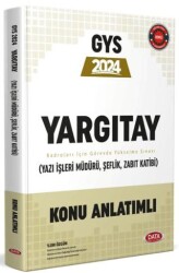 Yargıtay GYS Konu Anlatımlı Yazı İşleri Müdürü, Şeflik, Zabıt Katibi - Data Yayınları
