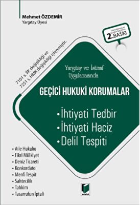 Yargıtay ve İstinaf Uygulamasında Geçici Hukuki Korumalar kapağı