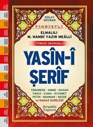 Yasin-i Şerif -Cami Boy Fihristli Bilgisayar Hatlı, Elmalı Hamdi Yazır Mealli, Türkçe Okunuşlu - Şenyıldız Yayınevi