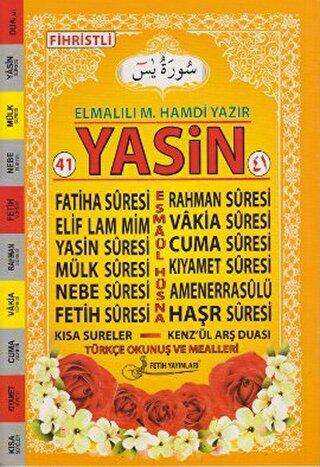 Yasin Türkçe Okunuş ve Mealleri Kod F018 - Fetih Yayınları