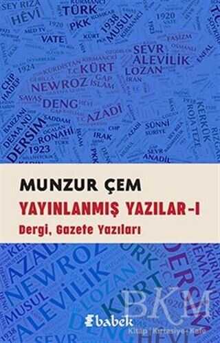 Yayınlanmış Yazılar -1 - Babek Yayınları