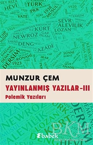 Yayınlanmış Yazılar -3 - Babek Yayınları