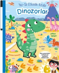 Yaz-Sil Etkinlik Kitabı – Dinozorlar Kalemli - İndigo Çocuk
