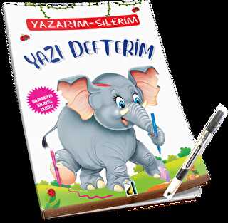 Yazarım - Silerim Yazı Defterim - Minik Damla Yayınevi