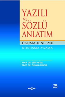 Yazılı ve Sözlü Anlatım kapağı