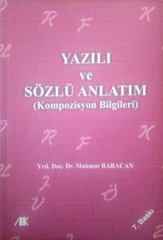 Yazılı ve Sözlü Anlatım - Akademik Kitaplar