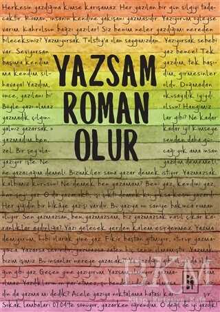 Yazsam Roman Olur - Parodi Yayınları