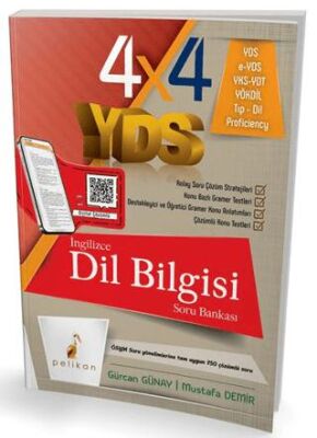 Pelikan Tıp Teknik Yayıncılık 4x4 YDS Seti 4. Kitap İngilizce Dil Bilgisi Tamamı Çözümlü Soru Bankası - 1