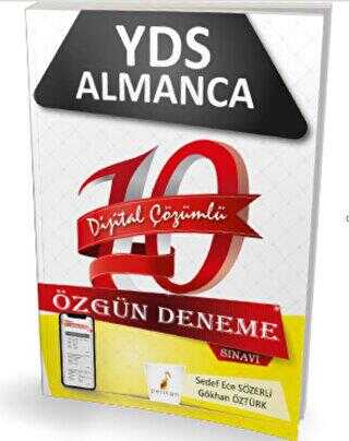 YDS Almanca Dijital Çözümlü 10 Özgün Deneme Sınavı