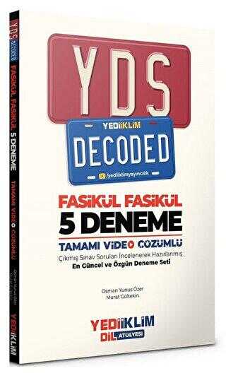 Yediiklim Yayınları YDS Decoded 5 Deneme Sınavı Video Çözümlü