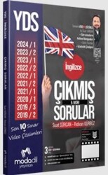 YDS İngilizce Çıkmış Sorular Tamamı Video Çözümlü - Modadil Yayınları