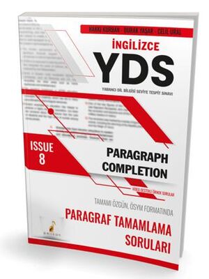 Pelikan Tıp Teknik Yayıncılık YDS İngilizce Paragraph Completion Issue 8 - 1