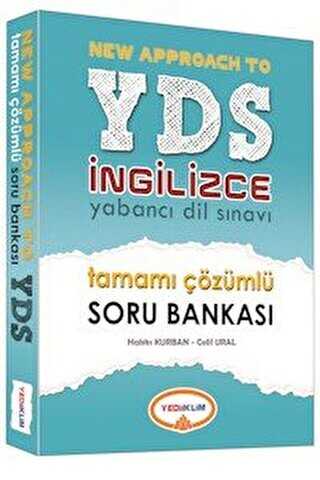 Yediiklim Yayınları YDS İngilizce Tamamı Çözümlü Soru Bankası