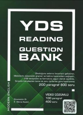 Modern English YDS Reading Question Bank Video Çözümlü Modern English - 1