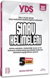 YDS Sınav Kelimeleri 5 Deneme İlaveli - Benim Hocam Yayınları