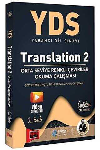 Yargı Yayınevi YDS Translation 2 Orta Seviye Renkli Çeviriler Okuma Çalışması
