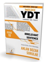 Pelikan Tıp Teknik Yayıncılık YDT İngilizce Irrelevant Sentence Issue 10 - Pelikan Tıp Teknik Yayıncılık