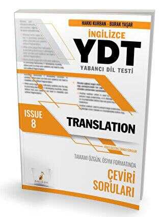 Pelikan Tıp Teknik Yayıncılık YDT İngilizce Translation Issue 8