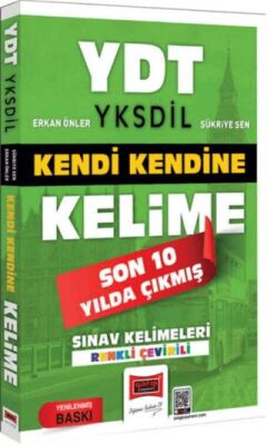 YDT YKSDİL Kendi Kendine Kelime Son 10 Yılda Çıkmış Sınav Kelimeleri Renkli Çevirili - 1