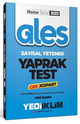 Yediiklim Yayınları 2023 Master Serisi ALES Sayısal Yetenek Çek Kopart Yaprak Test - 1