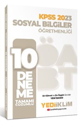 2023 ÖABT Sosyal Bilgiler Öğretmenliği Tamamı Çözümlü 10 Deneme - 1