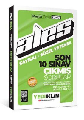 Yediiklim Yayınları 2024 ALES Sayısal - Sözel Yetenek Son 10 Sınav Çıkmış Sorular - 1