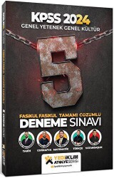 Yediiklim Yayınları 2024 KPSS Atölye Serisi Genel Yetenek Genel Kültür Tamamı Çözümlü Fasikül Fasikül 5 Deneme Sınavı - Yediiklim Yayınları