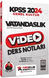 Yediiklim Yayınları 2024 KPSS Atölye Serisi Vatandaşlık Video Ders Notları - Yediiklim Yayınları