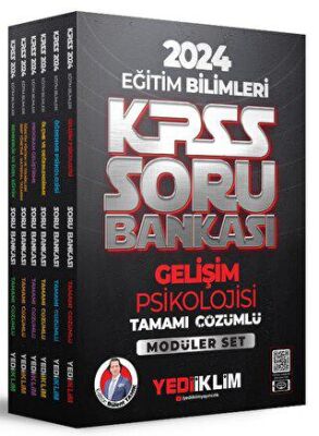 Yediiklim Yayınları 2024 KPSS Eğitim Bilimleri Tamamı Çözümlü Soru Bankası Modüler Set - 2