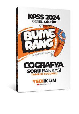 Yediiklim Yayınları 2024 KPSS Genel Kültür Bumerang Coğrafya Tamamı Çözümlü Soru Bankası - 1