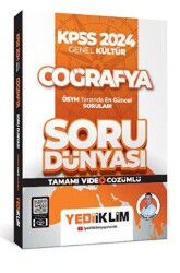 Yediiklim Yayınları 2024 KPSS Genel Kültür Coğrafya Tamamı Video Çözümlü Soru Dünyası - Yediiklim Yayınları