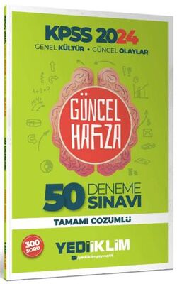 Yediiklim Yayınları 2024 KPSS Genel Kültür Güncel Olaylar Tamamı Çözümlü 50 Deneme - 1