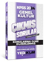 Yediiklim Yayınları 2024 KPSS Genel Kültür Konularına Göre Tamamı Çözümlü Çıkmış Sorular - Yediiklim Yayınları