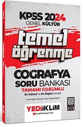 Yediiklim Yayınları KPSS Genel Kültür Temel Öğrenme Coğrafya Tamamı Çözümlü Soru Bankası - Yediiklim Yayınları
