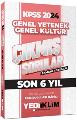 Yediiklim Yayınları 2024 KPSS Lisans Genel Yetenek Genel Kültür Son 6 Yıl Tamamı Çözümlü Çıkmış Sorular - 1