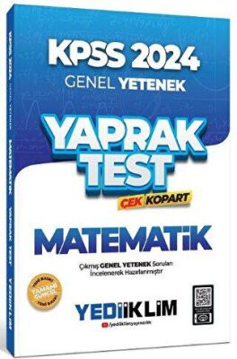 Yediiklim Yayınları 2024 KPSS Matematik Yaprak Test Çek Kopart - 2