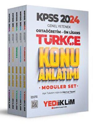 Yediiklim Yayınları 2024 KPSS Ortaöğretim-Önlisans Genel Yetenek Genel Kültür Konu Anlatımlı Modüler Set - 1