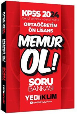 Yediiklim Yayınları 2024 KPSS Ortaöğretim - Önlisans Memur Ol Soru Bankası - 1