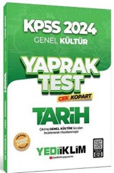 Yediiklim Yayınları 2024 KPSS Tarih Yaprak Test Çek Kopart - Yediiklim Yayınları