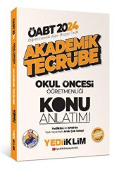 Yediiklim Yayınları 2024 ÖABT Akademik Tecrübe Okul öncesi Öğretmenliği Konu Anlatımı - Yediiklim Yayınları