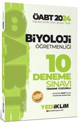 2024 ÖABT Biyoloji Öğretmenliği Tamamı Çözümlü 10 Deneme Sınavı - Yediiklim Yayınları
